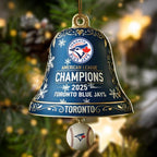 Toronto Blue Jays 2025 American League Champions Custom Shape 2-sided Acrylic Ornament – HOATT14734