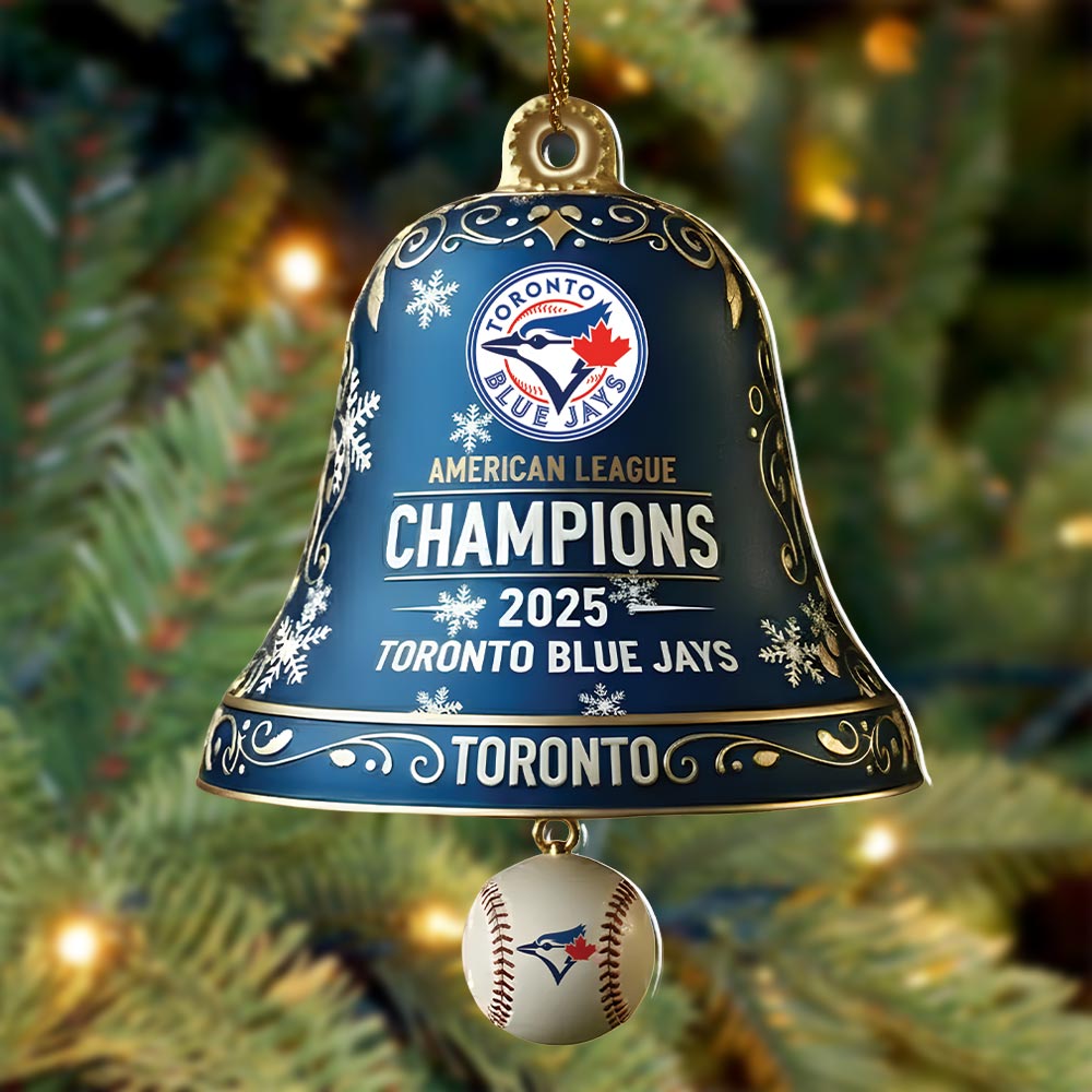 Toronto Blue Jays 2025 American League Champions Custom Shape 2-sided Acrylic Ornament – HOATT14734