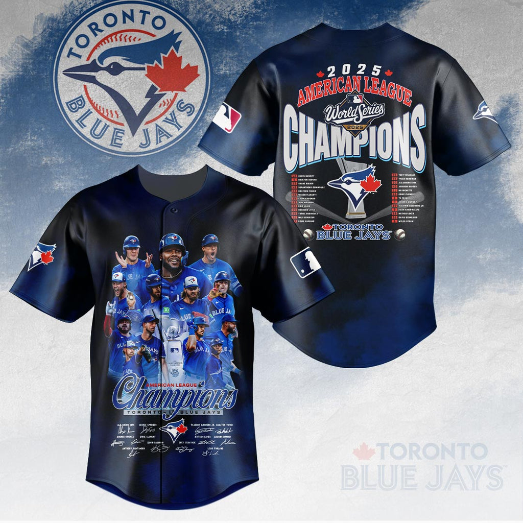 Toronto Blue Jays 2025 American League Champions Baseball Jersey – HOATT14571