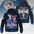 Toronto Blue Jays 2025 American League Champions 3D Windbreaker Jacket – HOATT14671