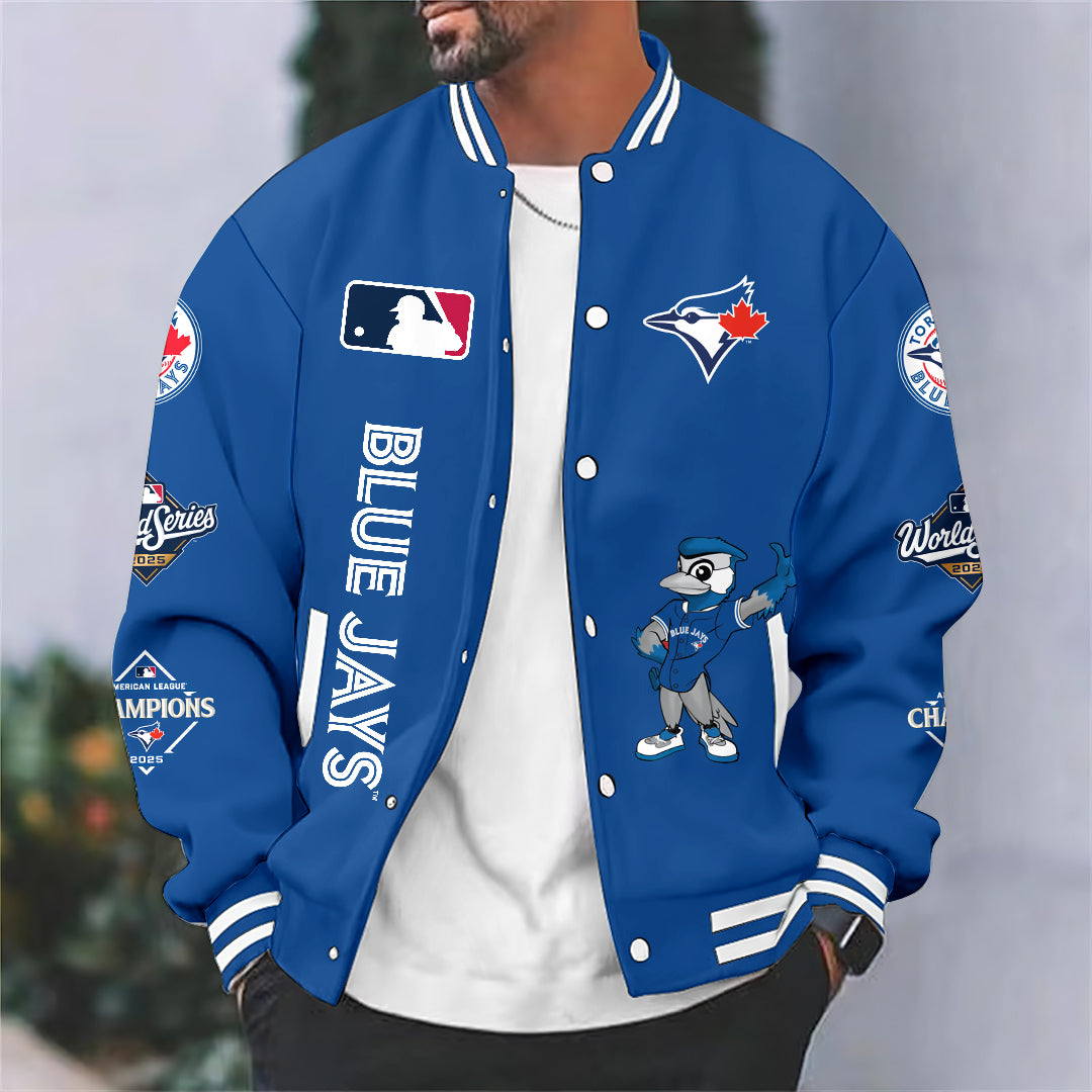 Toronto Blue Jays 2025 American League Champions Varsity Jacket – HOATT14832