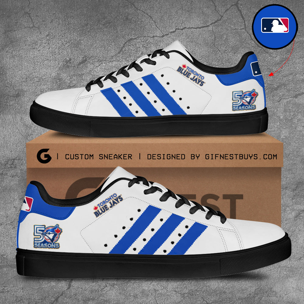 Toronto Blue Jays 50th Anniversary Custom SS Shoes – TANTN20529