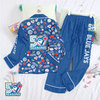 Toronto Blue Jays 50th Anniversary Satin Pajama Set with Piping – GNE4931