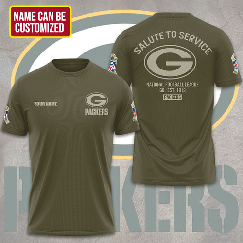 Personalized Green Bay Packers x Salute To Service 3D Apparel – TMTHU1113