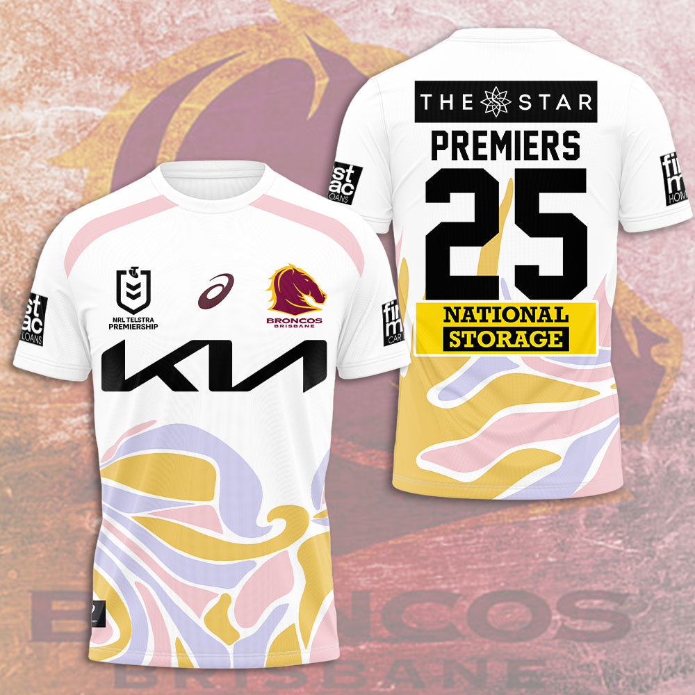 Brisbane Broncos Premiers 3D Apparel – TMTHU1689