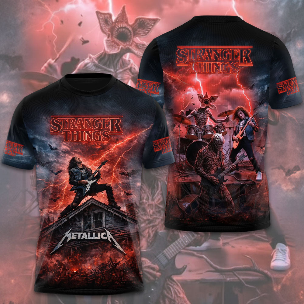 Metallica x Stranger Things 3D Apparel – TMTHU3066