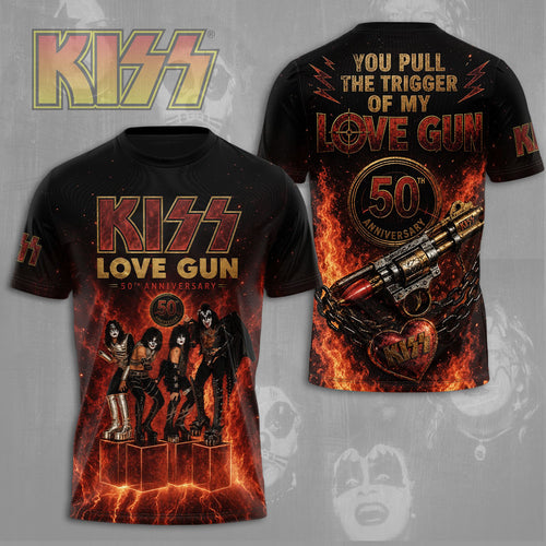 KISS Lovegun 50th Anniversary 3D Apparel – TMTHU7835