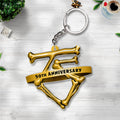 Twisted Sister 50th Anniversary Custom Shape 2-sided Keychain – GNE4921