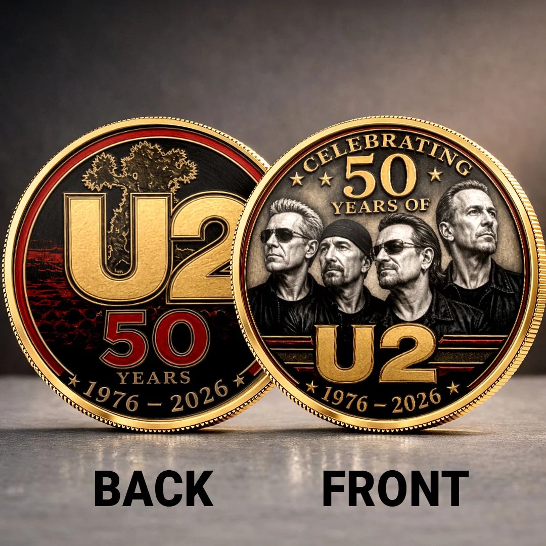 U2 Band 50th Anniversary Commemorative Coin – TANTN25025