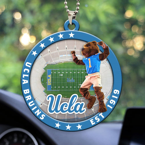 UCLA Bruins Football Custom shape 2-sided Acrylic Car Ornament – HOATT13120