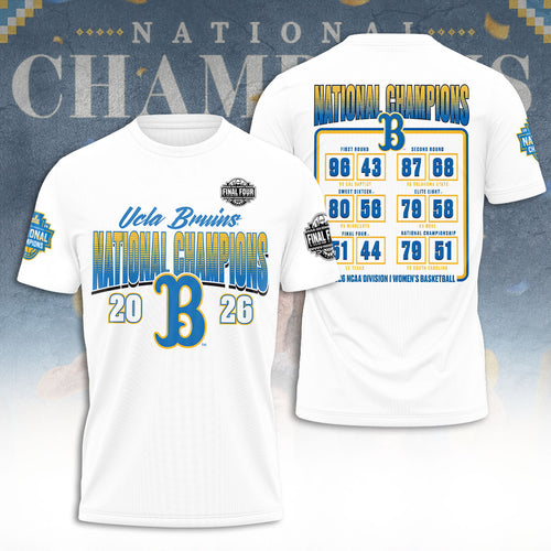 UCLA Bruins 2026 Women's Basketball National Champions 3D Apparel – TANTN22090