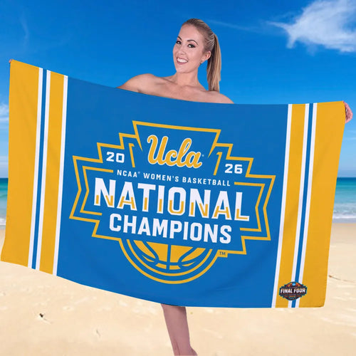 UCLA Bruins 2026 Women's Basketball National Champions Rectangle Beach Towel – TANTN22086