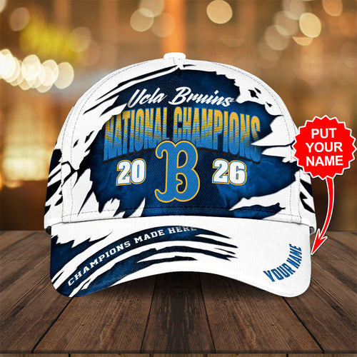 Personalized UCLA Bruins 2026 Women's Basketball National Champions Classic Cap – TANTN22104