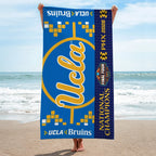 UCLA Bruins 2026 Women's Basketball National Champions Rectangle Beach Towel – TANTN22083