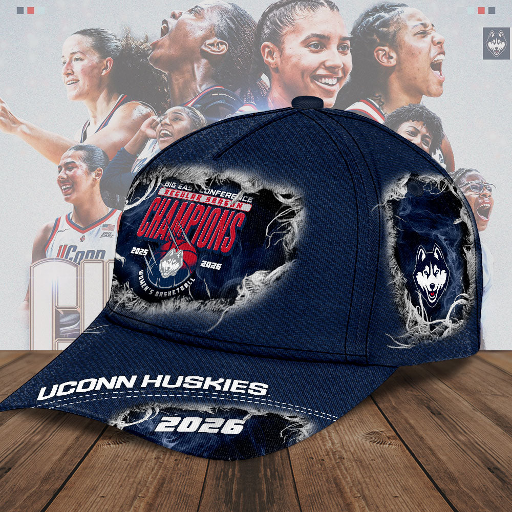 UConn Huskies Women's Basketball 2026 Big East Champions Classic Cap – TMTHU4332