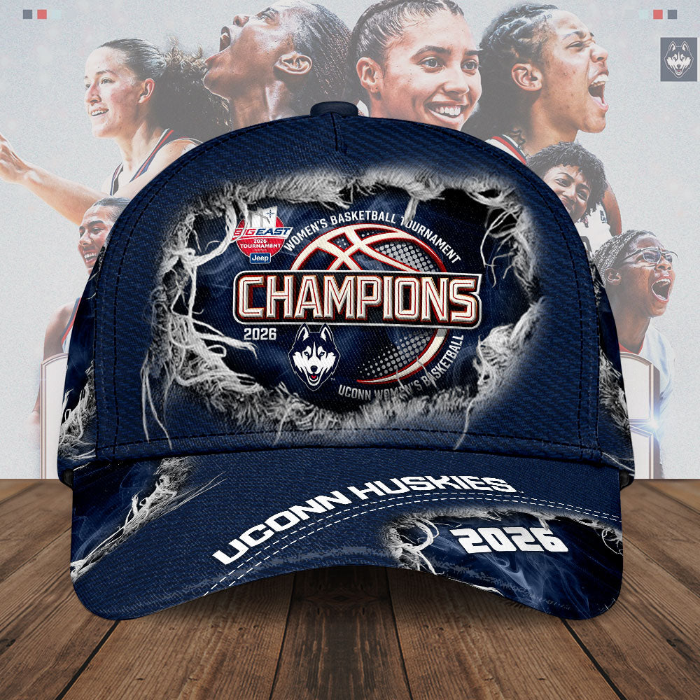 UConn Huskies Women's Basketball 2026 Big East Champions Classic Cap – TMTHU4336