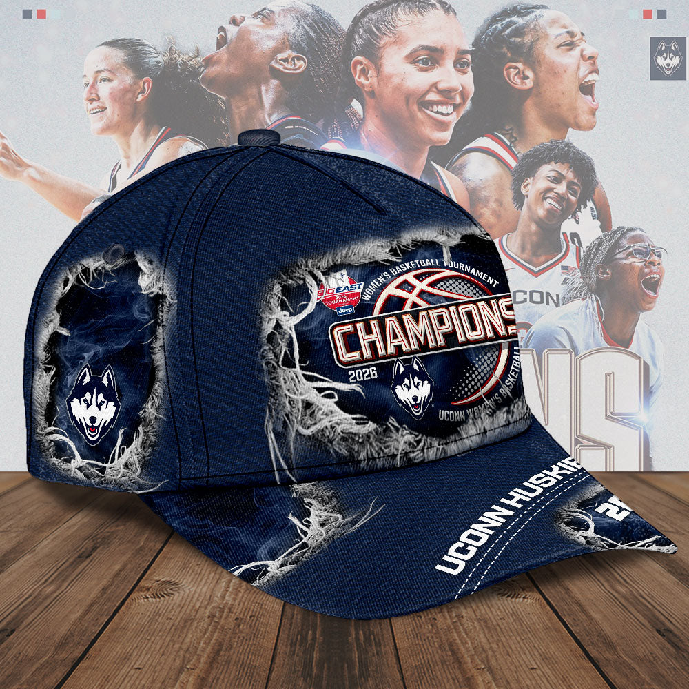 UConn Huskies Women's Basketball 2026 Big East Champions Classic Cap – TMTHU4336