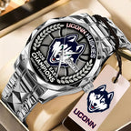 UConn Huskies Women's Basketball 2026 Big East Champions Alloy Luxury Quartz Watch – GNE5398