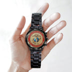 US Marine Corps 250th Anniversary Black Stainless Steel Watch – TANTN17909