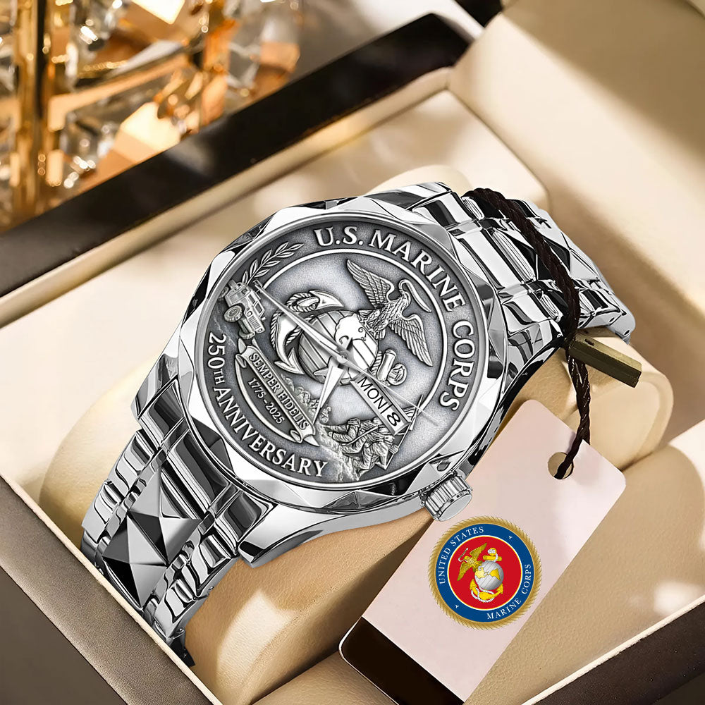 US Marine Corps Alloy Luxury Quartz Watch – MAITM 121187