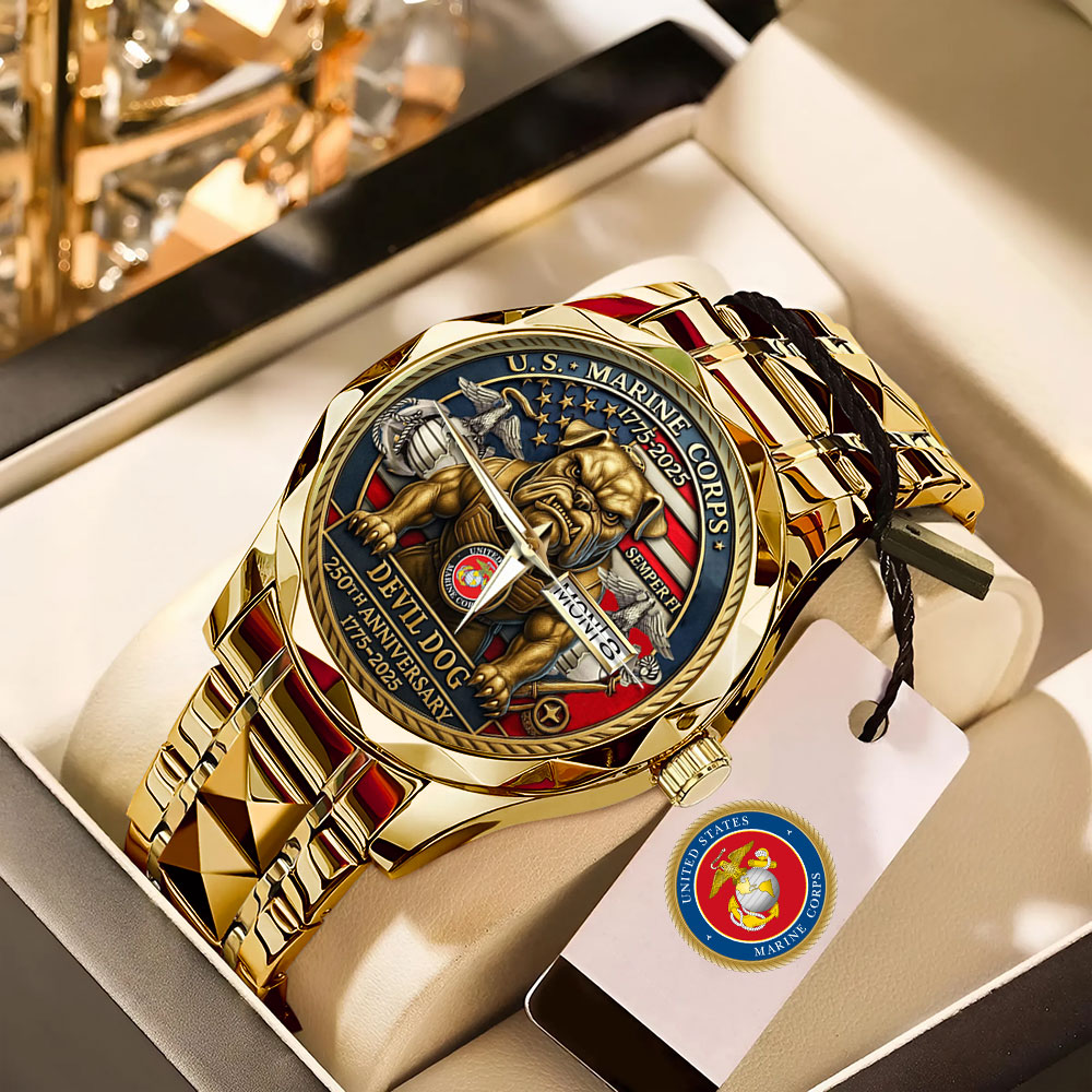 US Marine Corps Alloy Luxury Quartz Watch – MAITM 12474