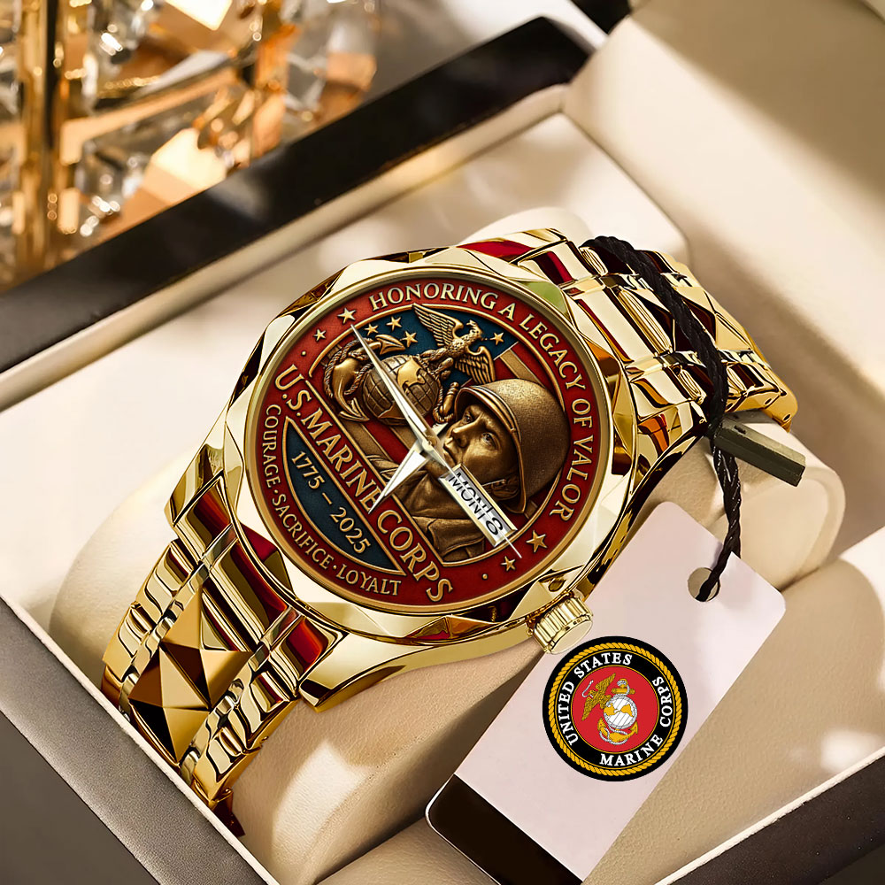 US Marine Corps Alloy Luxury Quartz Watch – MAITM 12529