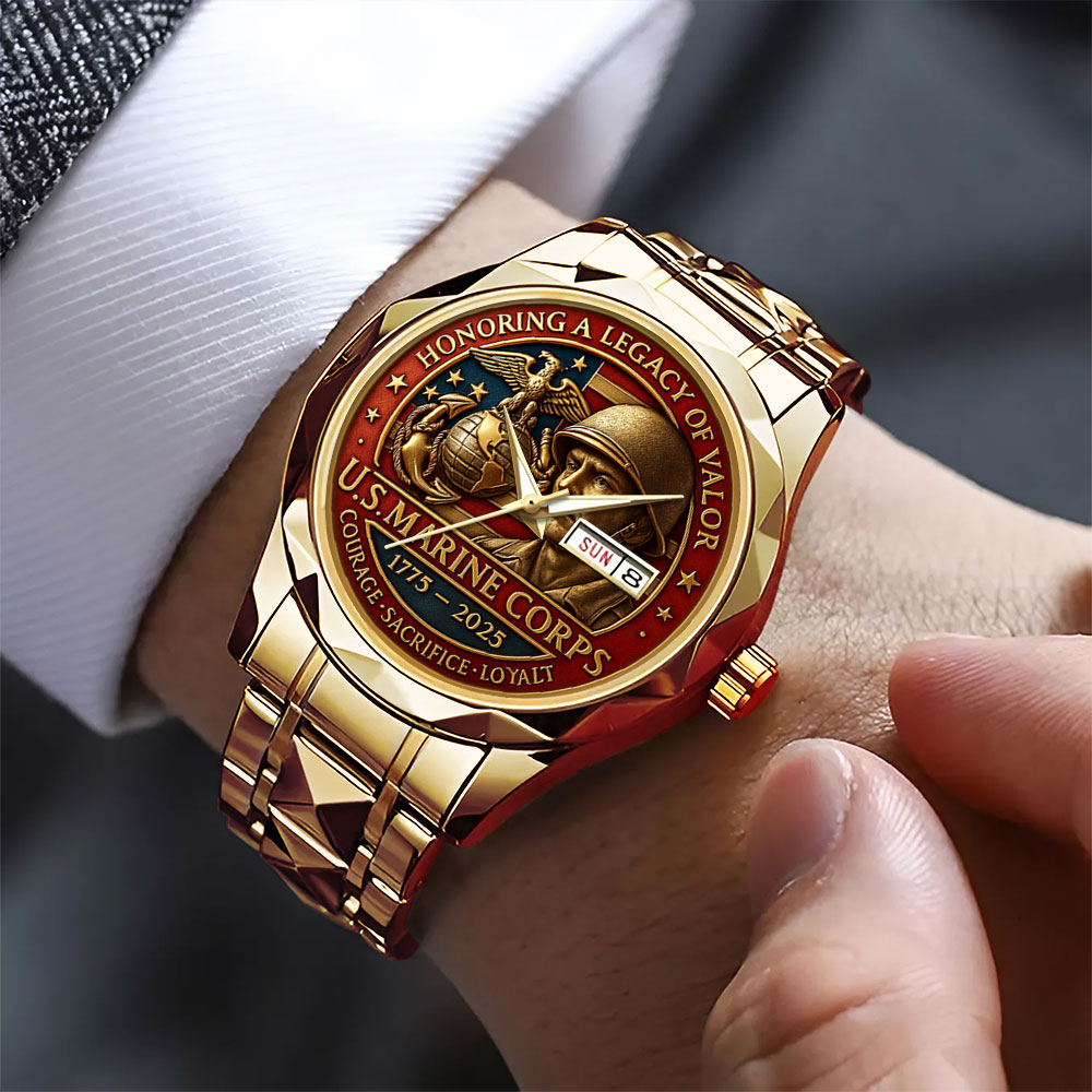 US Marine Corps Alloy Luxury Quartz Watch – MAITM 12529
