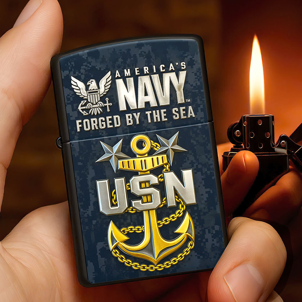 US Navy Zippo Lighter Case (No Insert) – TMTHU952