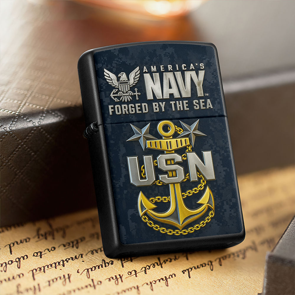 US Navy Zippo Lighter Case (No Insert) – TMTHU952