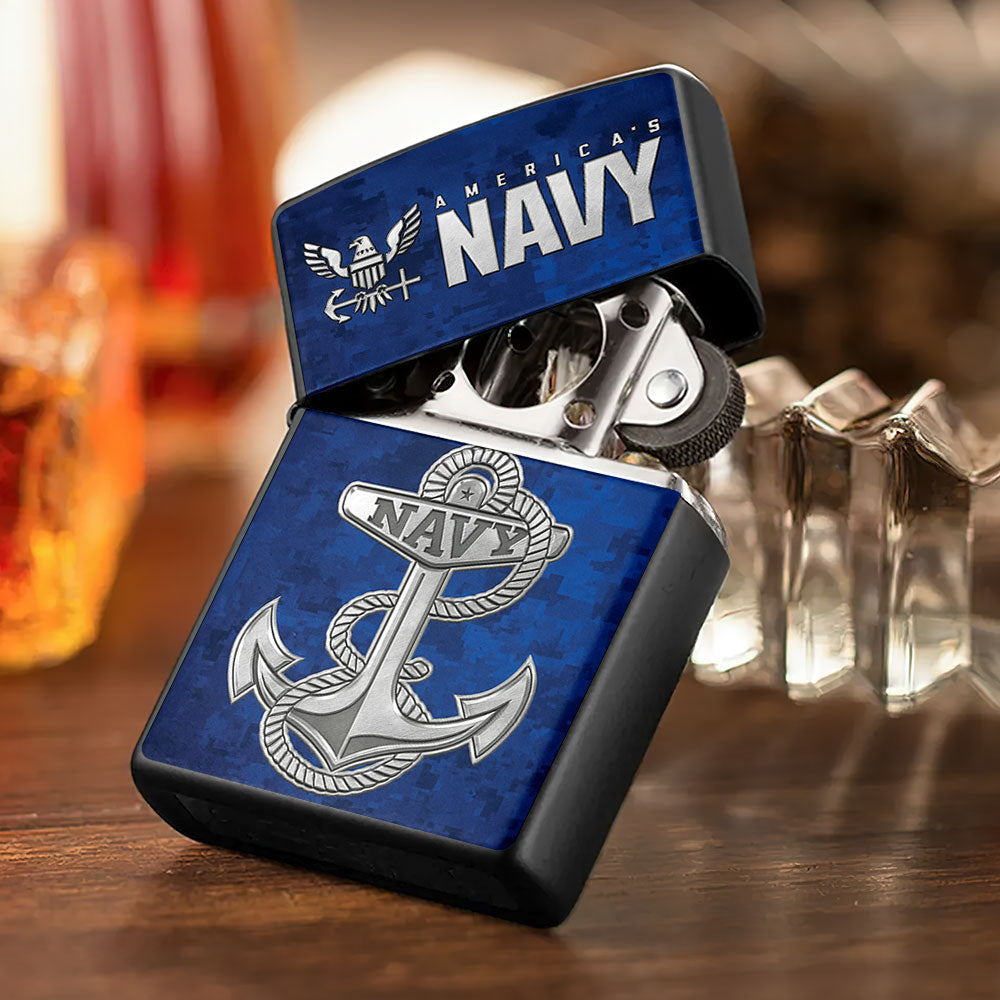 US Navy Zippo Lighter Case (No Insert) – TMTHU997