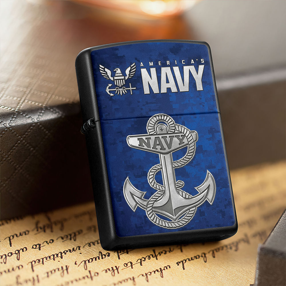 US Navy Zippo Lighter Case (No Insert) – TMTHU997