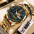 US Navy 250th Anniversary Alloy Luxury Quartz Watch – HOATT13149