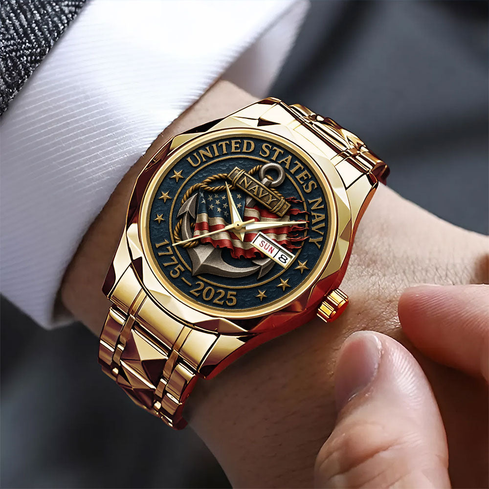 US Navy Alloy Luxury Quartz Watch – MAITM 12493