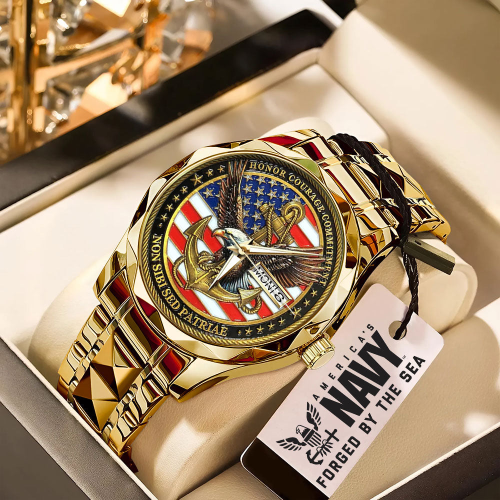 US Navy Alloy Luxury Quartz Watch – MAITM12907