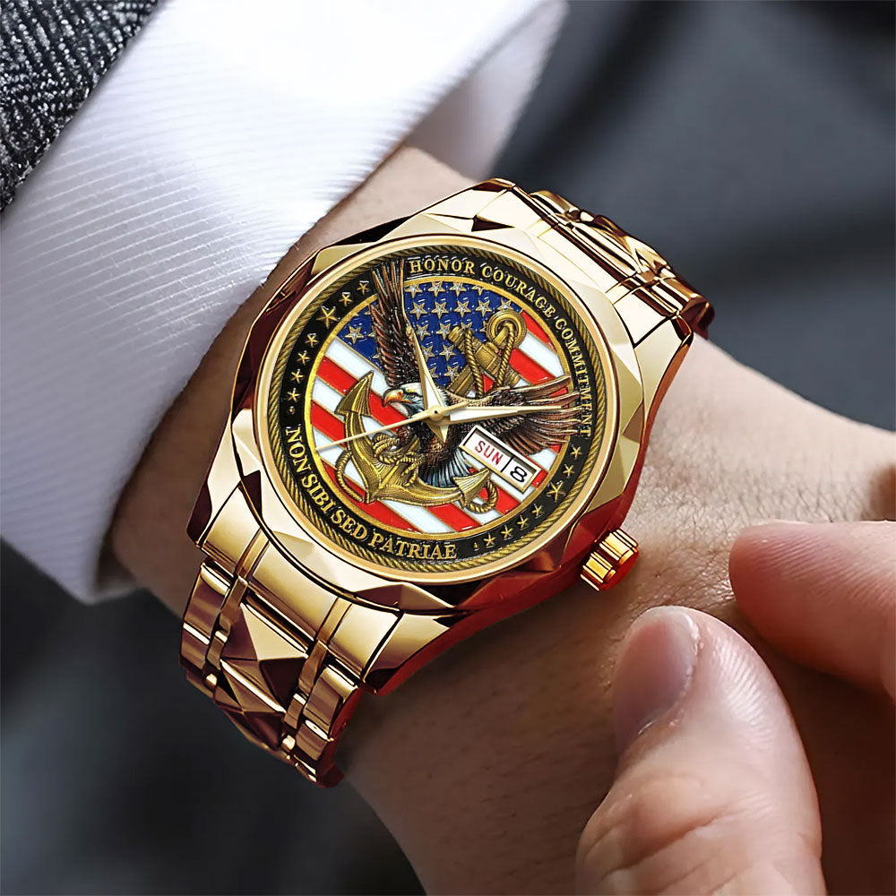 US Navy Alloy Luxury Quartz Watch – MAITM12907