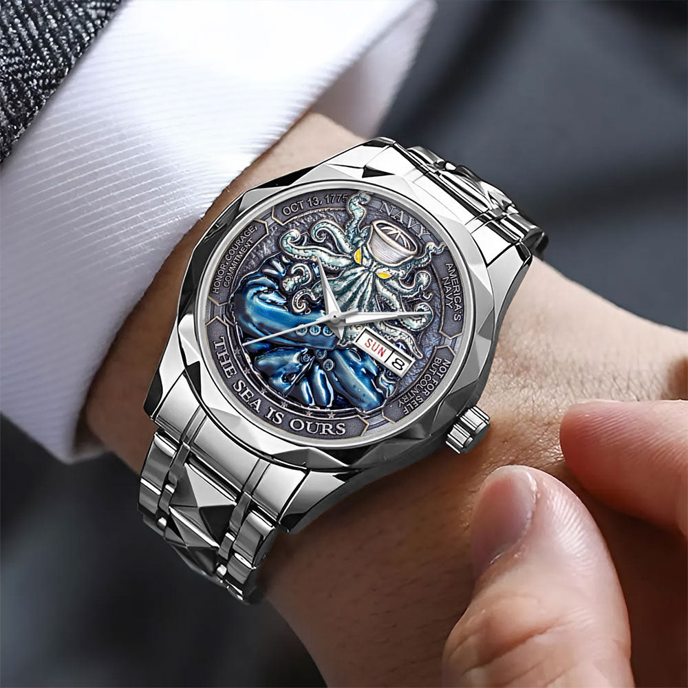 US Navy Alloy Luxury Quartz Watch – MAITM12981