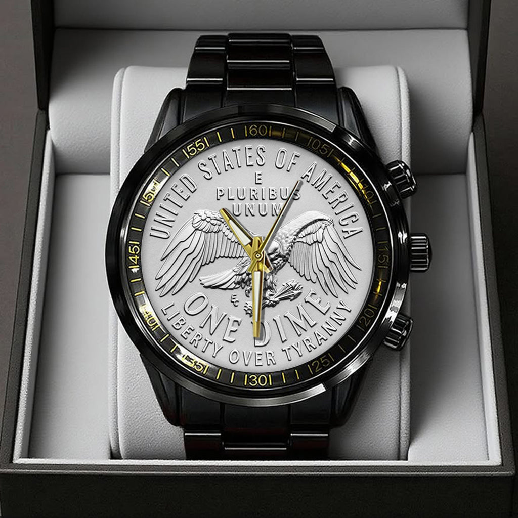 America250 Black Stainless Steel Watch – TANTN21685