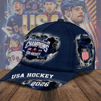 USA Men's Hockey 2026 Winter Olympics Gold Medal Classic Cap – TMTHU4056