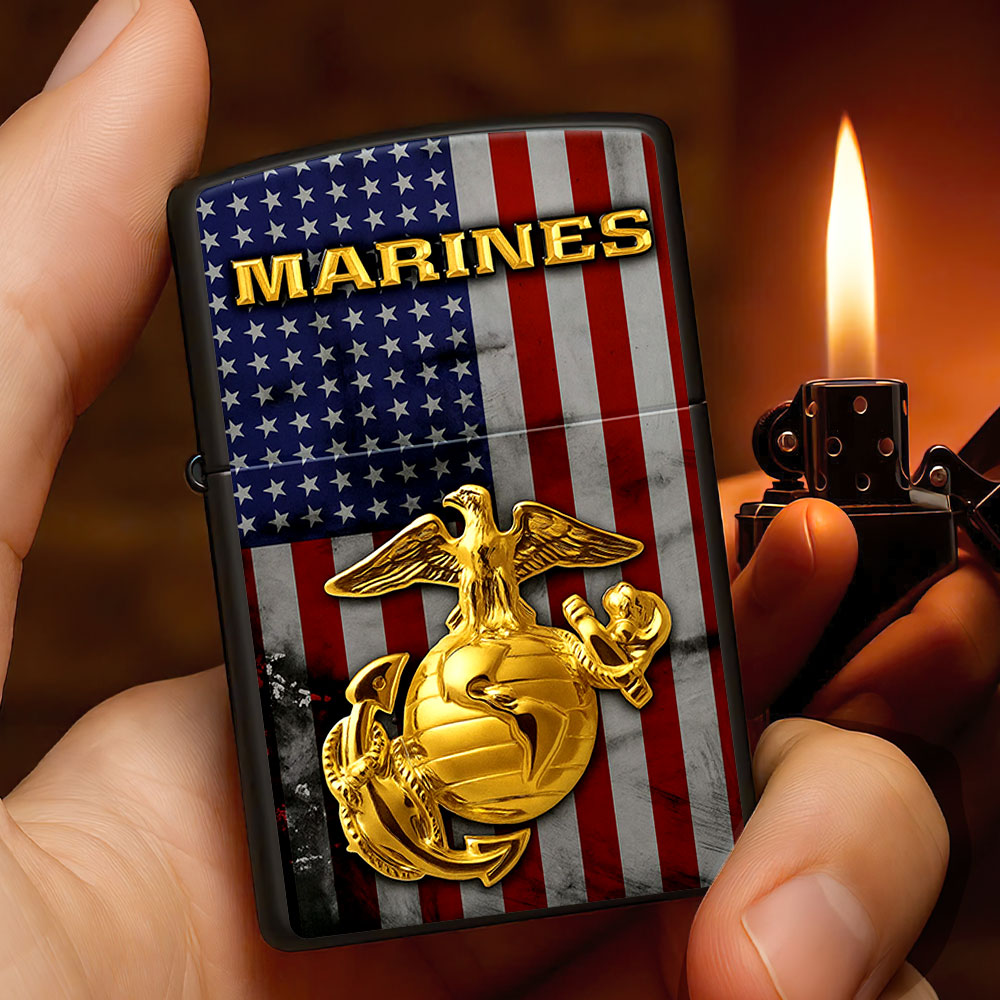 US Marine Corps Zippo Lighter Case (No Insert) – TMTHU946