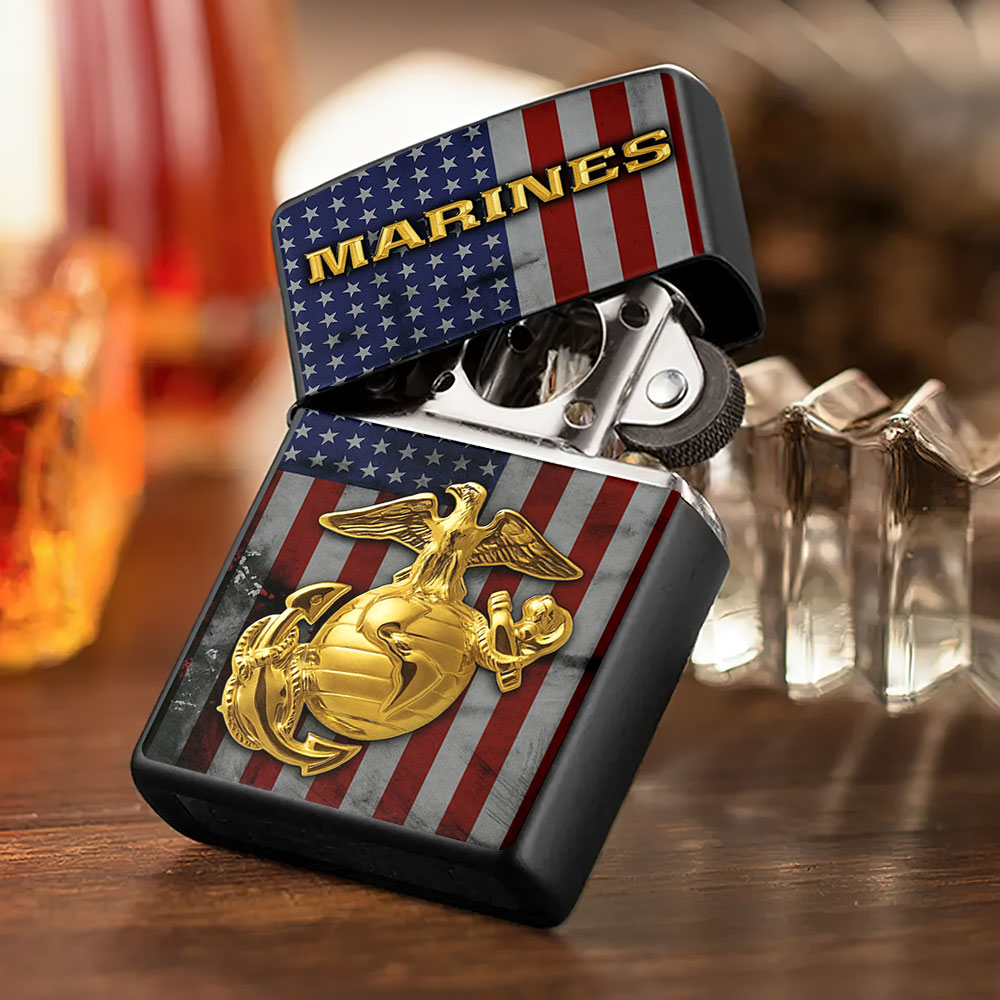 US Marine Corps Zippo Lighter Case (No Insert) – TMTHU946