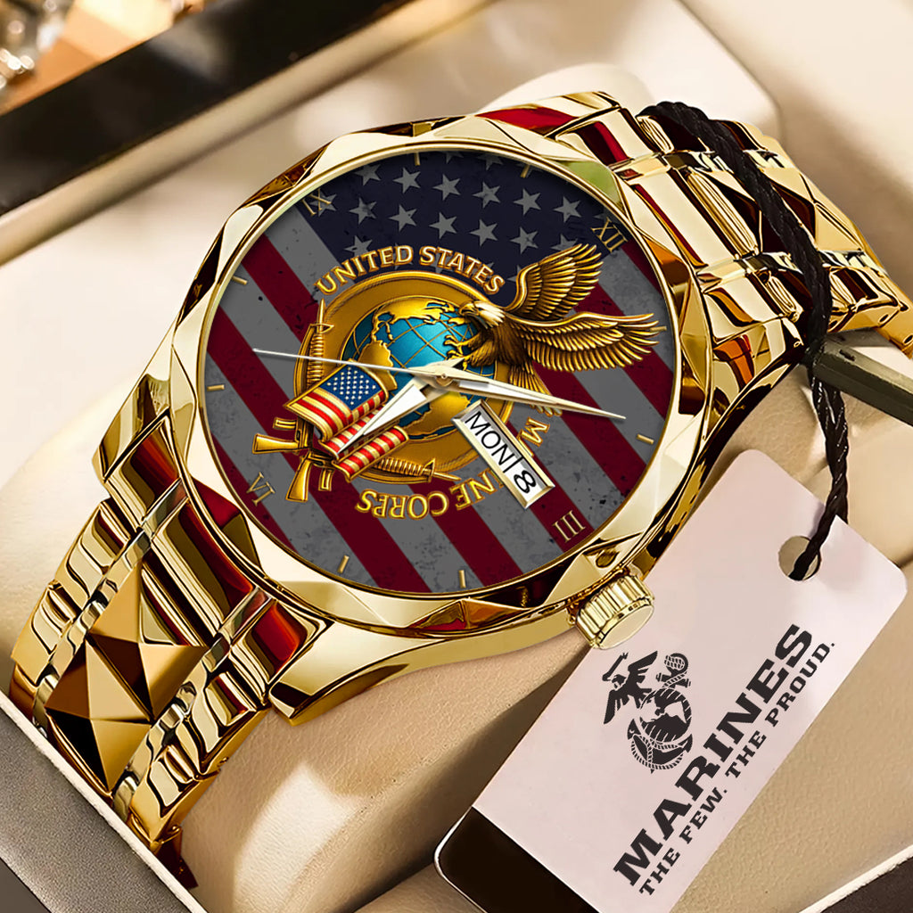 US Marine Corps Alloy Luxury Quartz Watch – TMTHU 241
