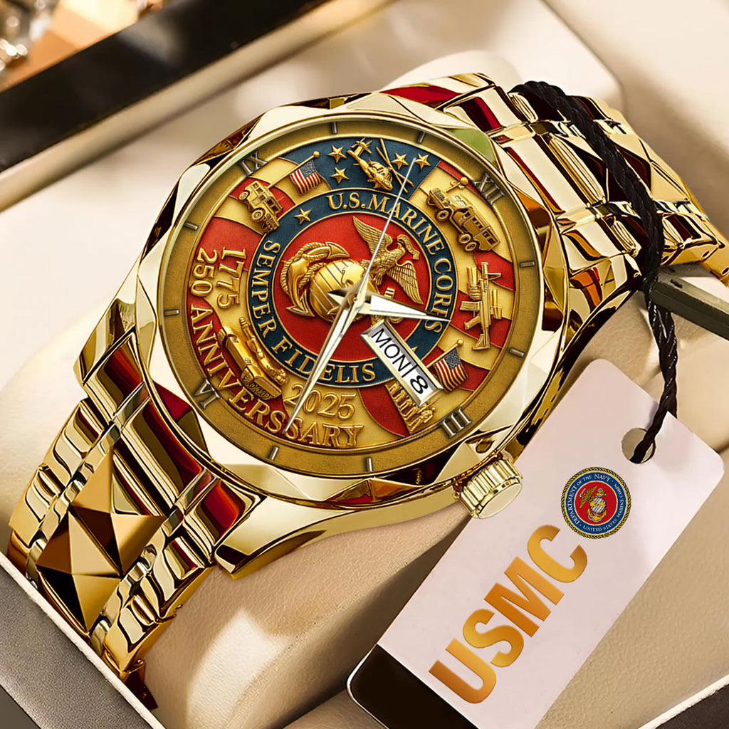 US Marine Corps Alloy Luxury Quartz Watch – TMTHU487