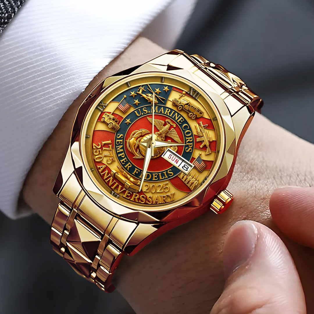 US Marine Corps Alloy Luxury Quartz Watch – TMTHU487