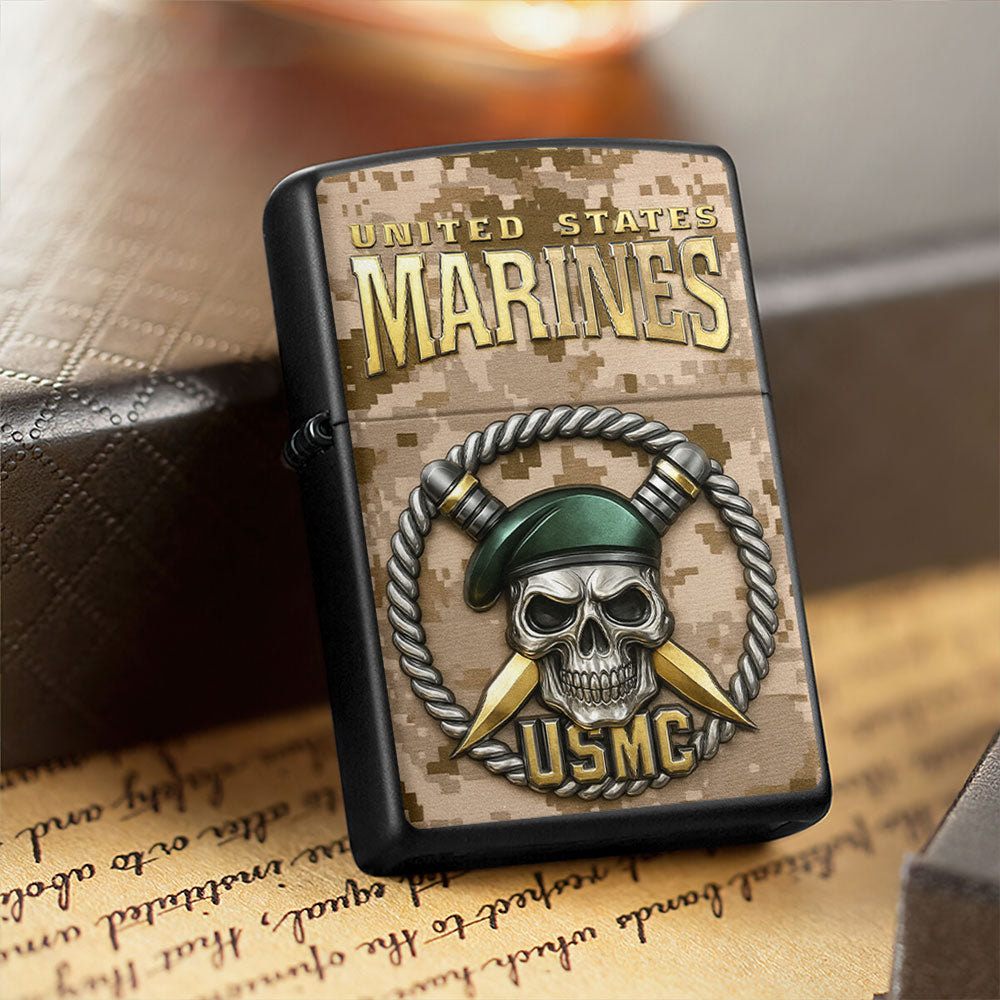US Marine Corps Zippo Lighter Case (No Insert) – TMTHU1007