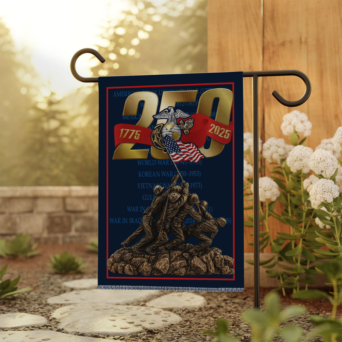 US Marine Corps 250th Anniversary 2025 Double-side Garden Flag – TMTHU728