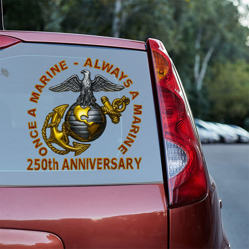 US Marine Corps 250th Anniversary 2025 Car Sticker – TMTHU609
