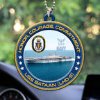 USS Bataan (LHD-5) Custom Shape 2-sided Acrylic Car Ornament – HOATT13203