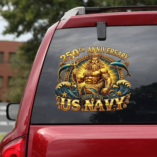 US Navy 250th Anniversary 2025 Car Sticker – TMTHU662