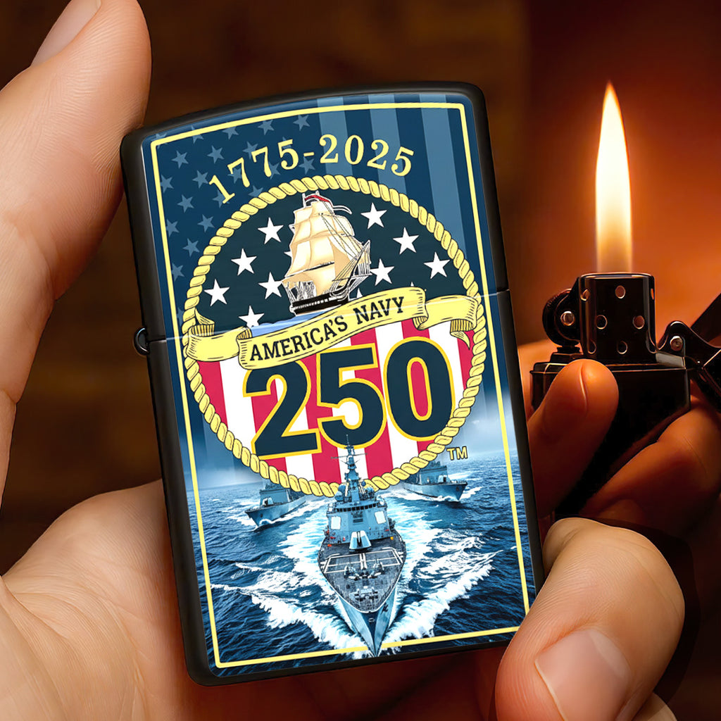 US Navy Zippo Lighter Case (No Insert) – TANTN16268