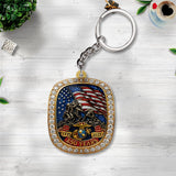 US Marine Corps Custom Shape 2-Side Printed Keychain – TANTN15349